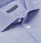 Thom Sweeney - Slim-Fit Cutaway-Collar End-on-End Cotton Shirt - Men - Blue