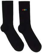 MSGM Black Logo Socks