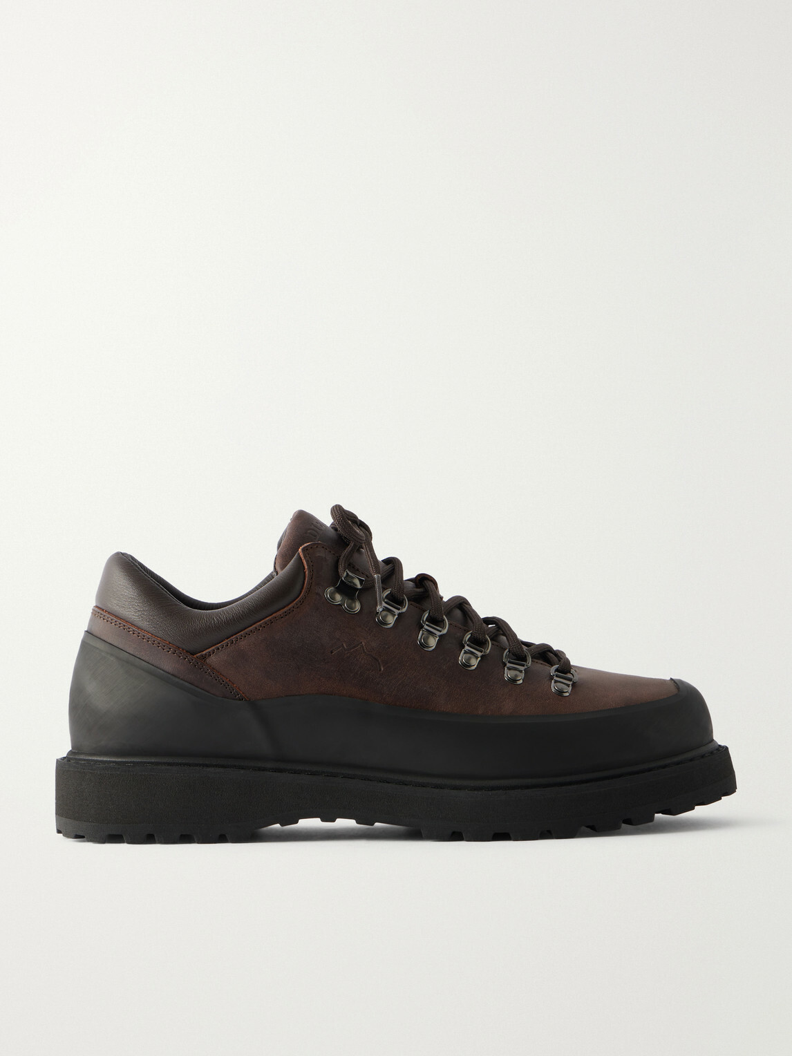 Diemme - Cornaro Gomma Rubber-Trimmed Waxed-Leather Hiking Boots - Brown