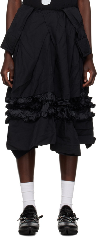 Photo: Black Comme des Garçons Black Frills Maxi Skirt