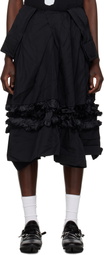 Black Comme des Garçons Black Frills Maxi Skirt