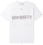 Off-White - Oversized Logo-Print Cotton-Jersey T-Shirt - White
