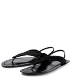 The Row - Fray satin thong sandals