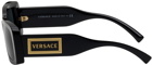 Versace Black 90's Vintage Logo Sunglasses