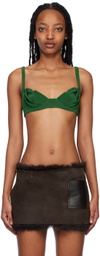 Maximilian Davis Green Sade Bra