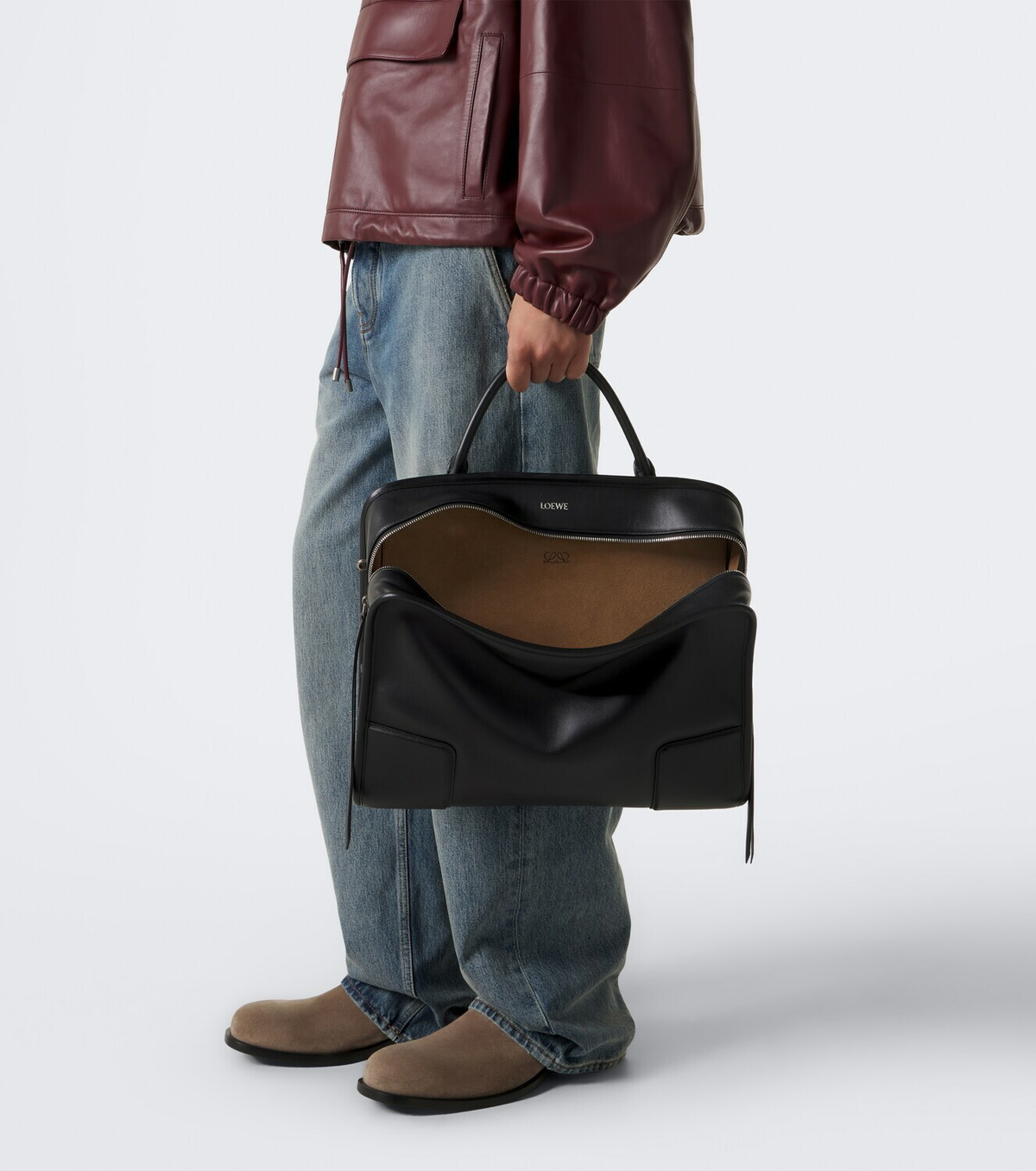 Loewe Amazona 180 XL leather top-handle bag