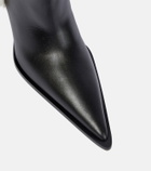Coperni Bridge faux shearling-trimmed knee-high boots