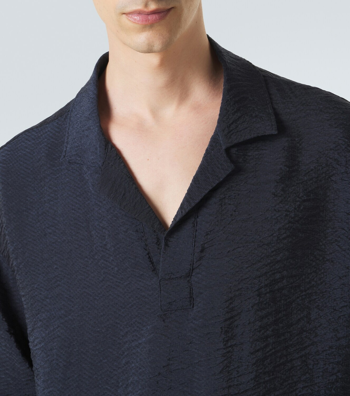 Giorgio Armani Seersucker polo shirt Giorgio Armani
