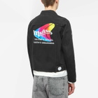 MSFTSrep Men's Trippy Summer Denim Jacket in Black