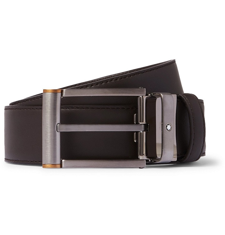 Photo: Montblanc - 3.5cm Leather Belt - Brown