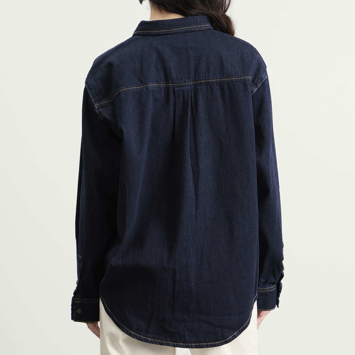 Good American Women's Denim Oversized Shirt in Indigo