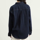 Good American Women's Denim Oversized Shirt in Indigo