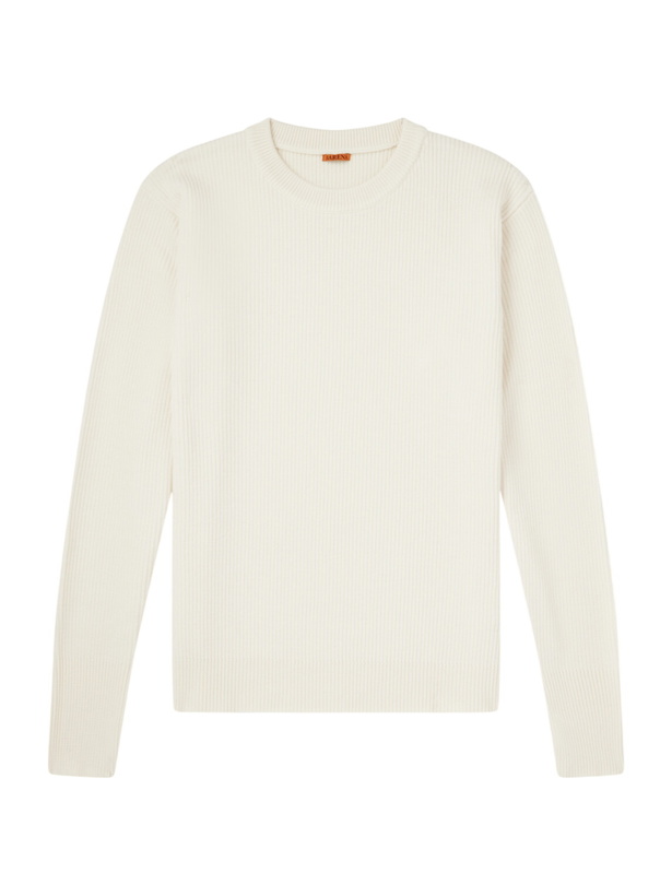Photo: Barena - Ribbed Virgin Wool Sweater - Neutrals