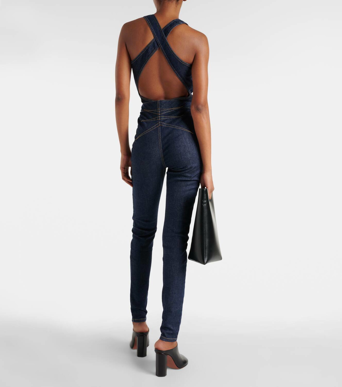ALAIA アライア スハイラル フフ ヒアス AA2B120LA0330 220 Alaïa High-rise skinny jeans ALAÏA