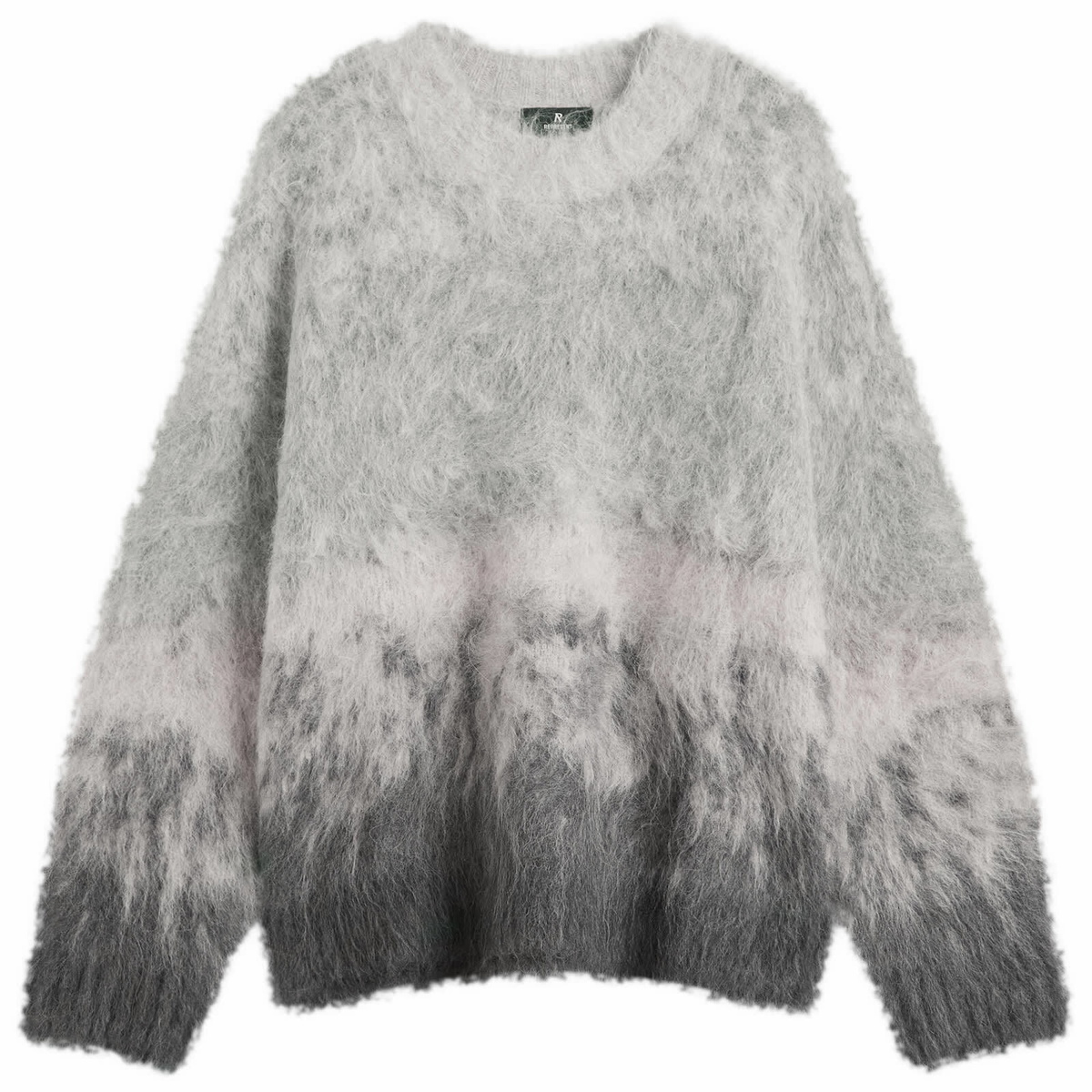 Represent Men's Ombre Knit Sweater in Light Grey