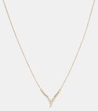 Ondyn Zen Small 14kt gold pendant necklace with diamonds