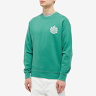 Maison Kitsuné Men's Crest Sweat in Tropical Green