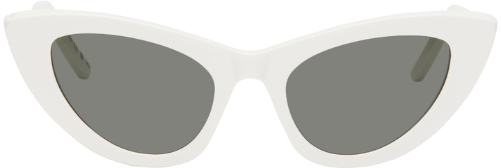 Photo: Saint Laurent White SL 213 LILY Sunglasses