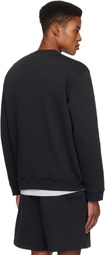 SKIMS Black Fleece Lounge Classic Crewneck Sweatshirt
