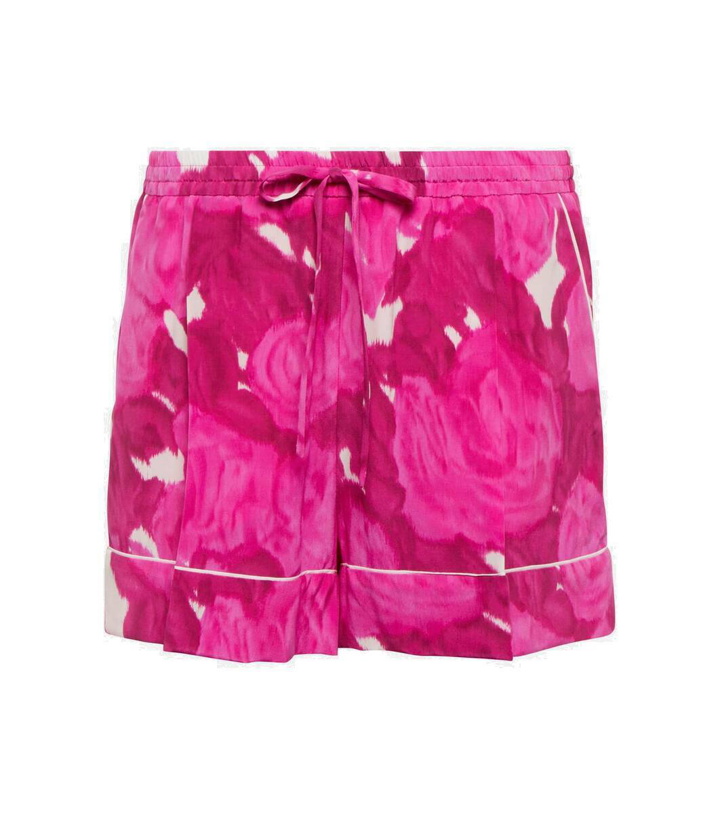 Photo: Valentino Floral silk shorts
