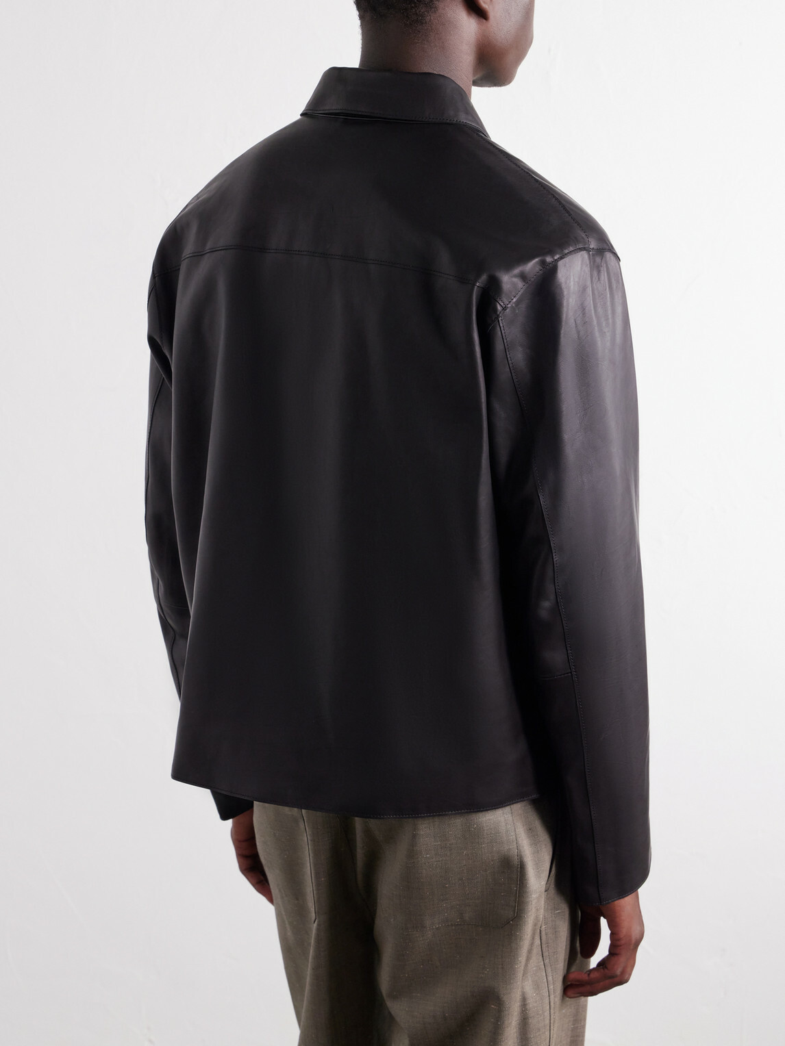 YOKE - Leather Jacket - Black