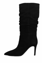 Via Roma 15 High Heels Boots In Black Suede