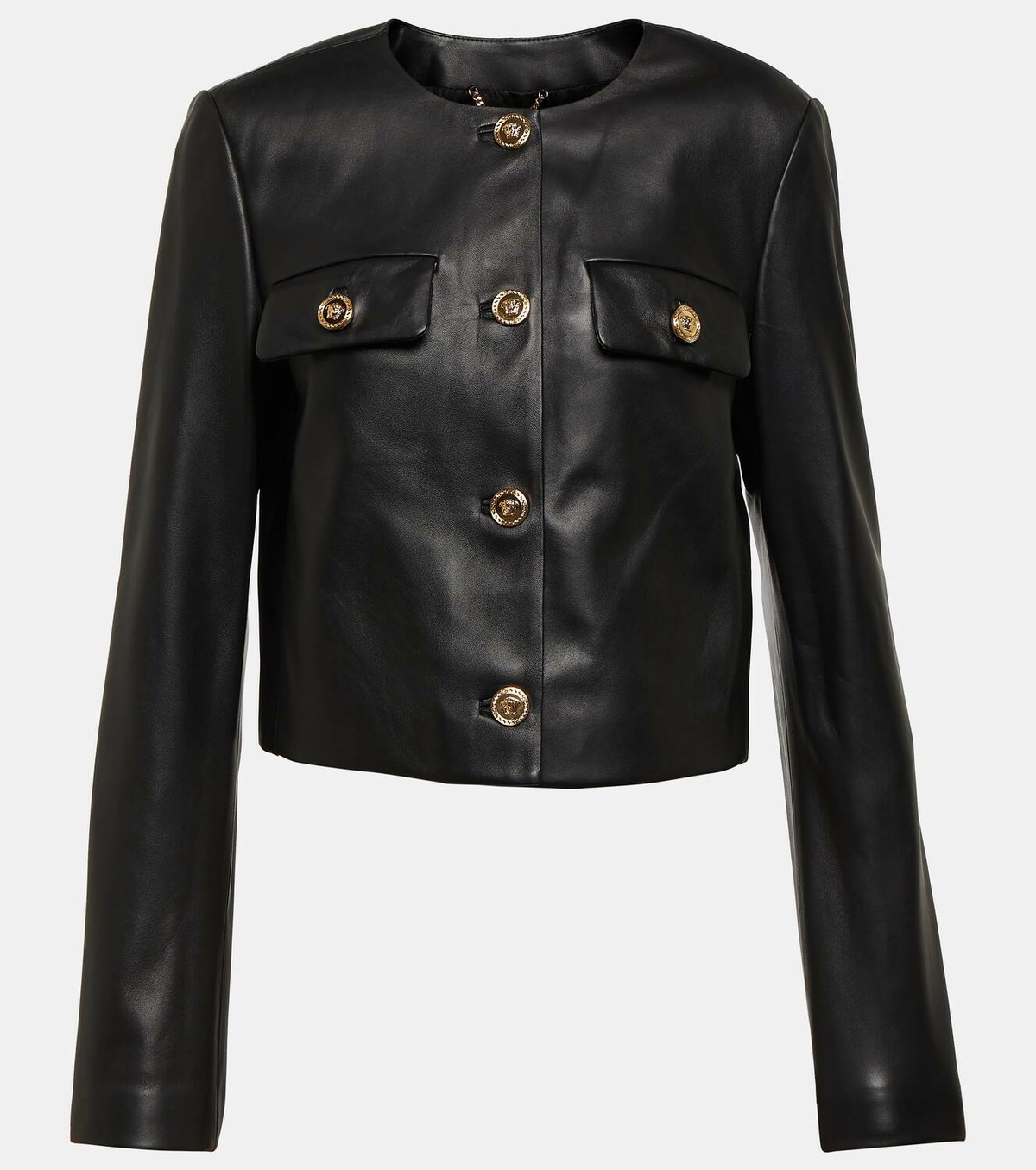 Versace Medusa leather jacket