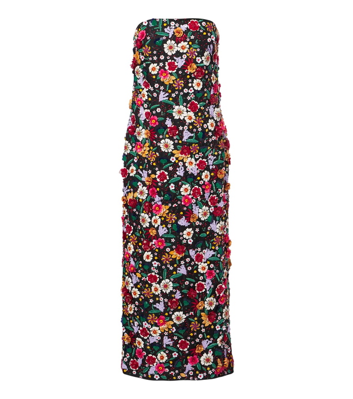 Photo: Carolina Herrera Embellished floral organza cocktail dress
