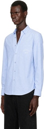 Givenchy Blue Classic Fit Button Down Shirt
