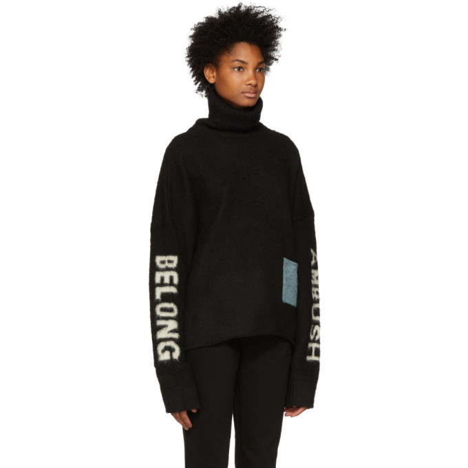 Ambush Black Wool Turtleneck Ambush