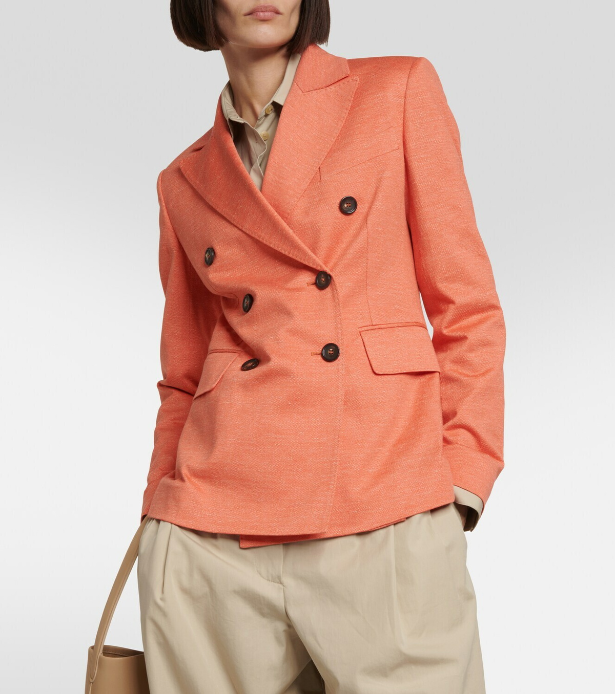 Max Mara - Zirlo cotton and linen blazer Max Mara