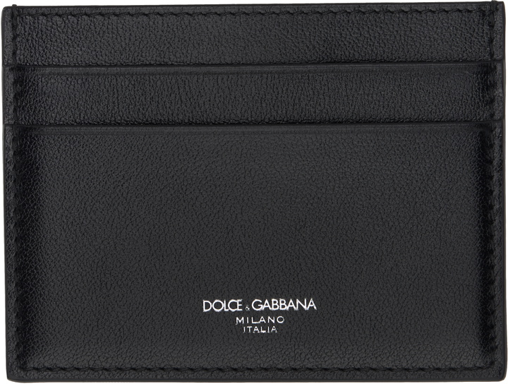 Photo: Dolce&Gabbana Black Calfskin Card Holder