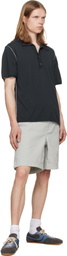 BOSS Green Elasticized Waistband Denim Shorts