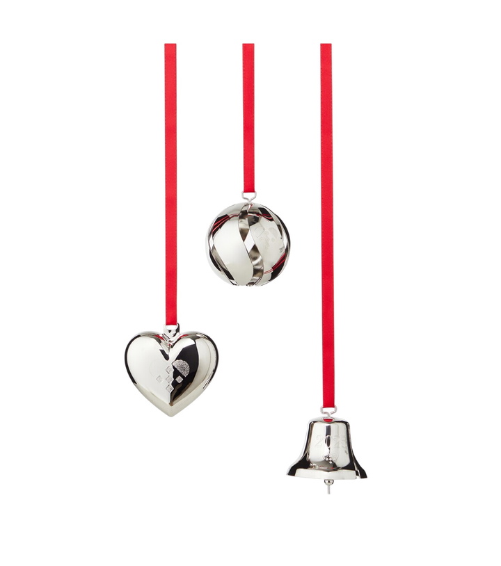 Photo: Georg Jensen Set of 3 palladium-plated ornaments