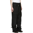 Marques Almeida Black Linen Cargo Pants