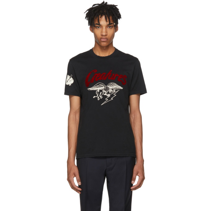 Photo: Givenchy Black Creatures Jersey T-Shirt
