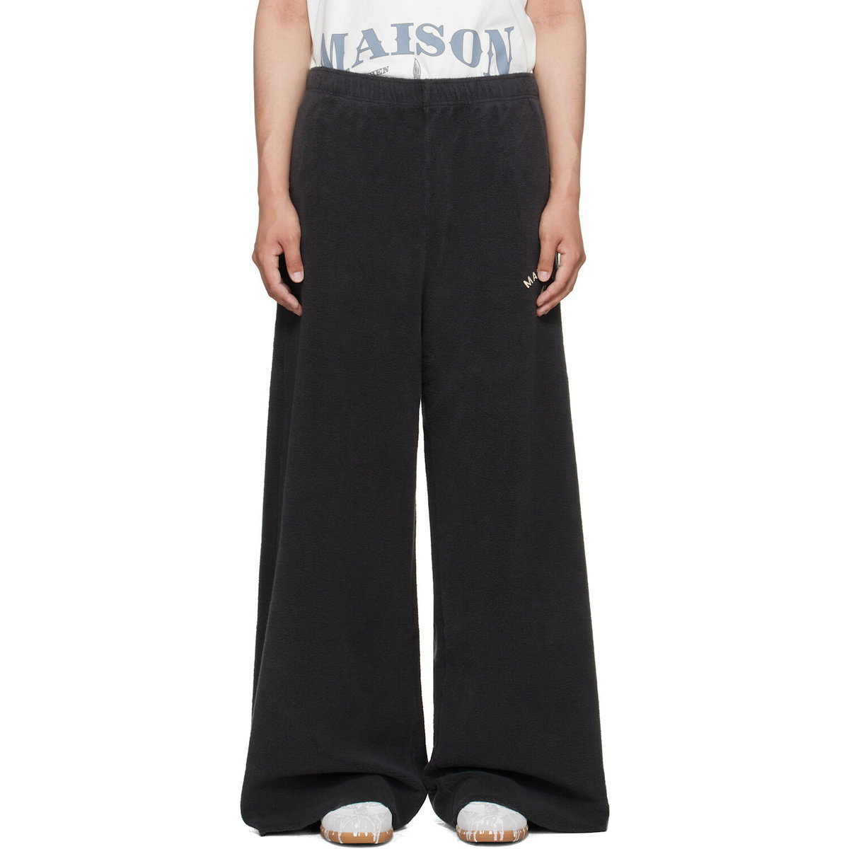 MM6 Maison Margiela Gray Fleece Sweatpants