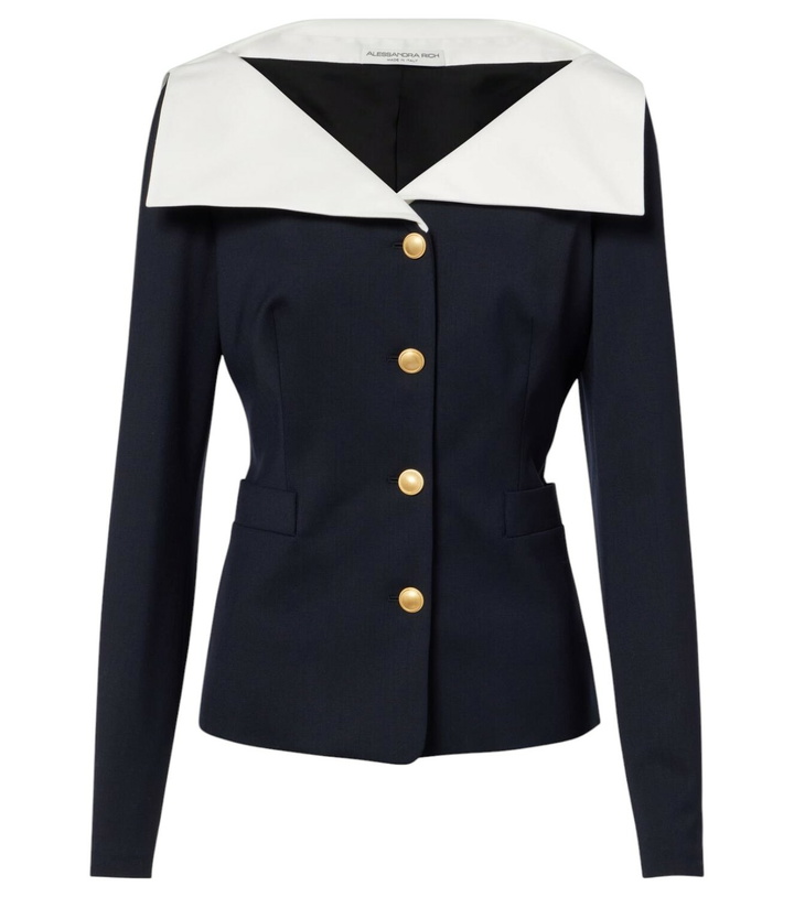 Photo: Alessandra Rich Wool-blend jacket