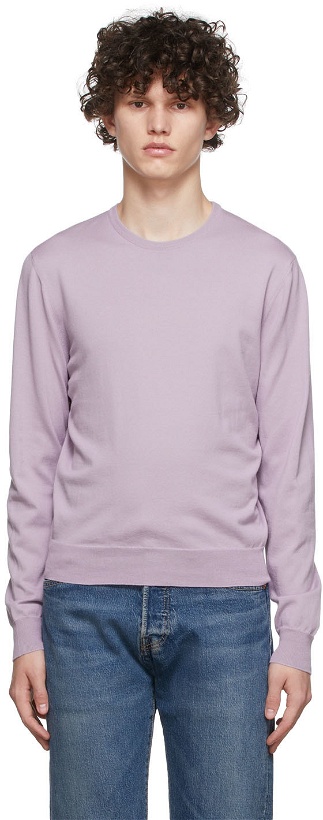 Photo: Ralph Lauren Purple Label Purple Cotton Sweater