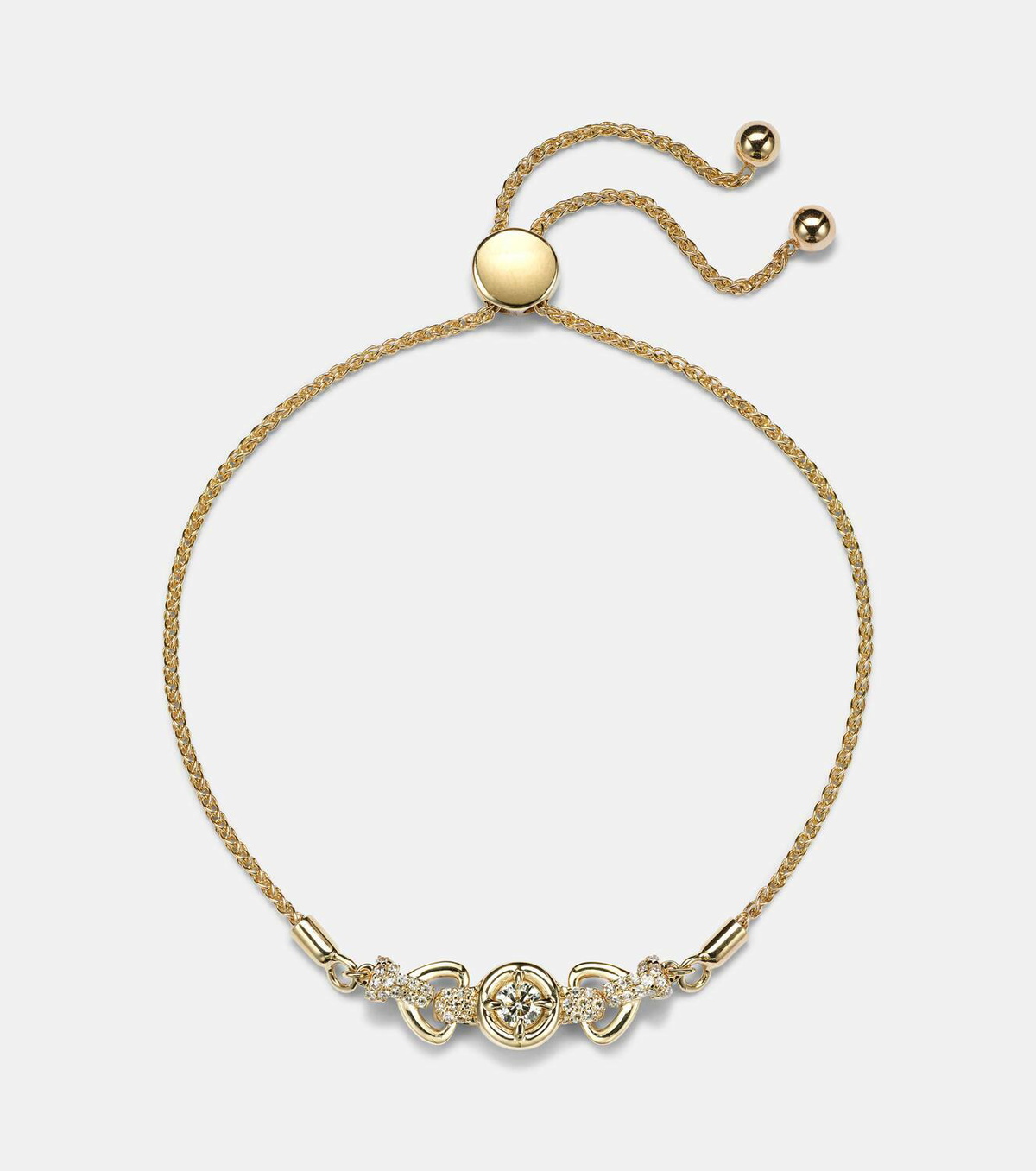 Stone and Strand Rossellini 14kt gold bracelet with diamonds