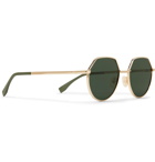 Fendi - Round-Frame Gold-Tone Sunglasses - Gold