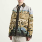 Junya Watanabe MAN Men's Gobelin Weave Blazer in Beige/Light Blue/Green