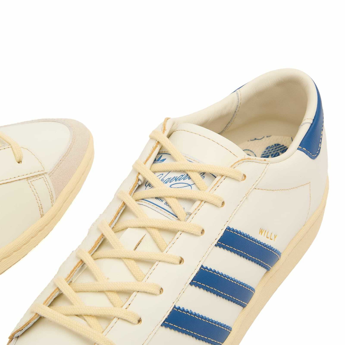 Adidas x Willy Chavarria Jabbar Dress Sneaker in Off White/Dark Marine/Warm Vanilla
