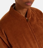 Moncler Blageon corduroy down bomber jacket