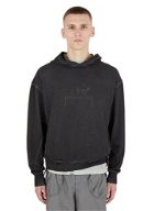Dissolve Dye Hooded Sweatshirt in Black
