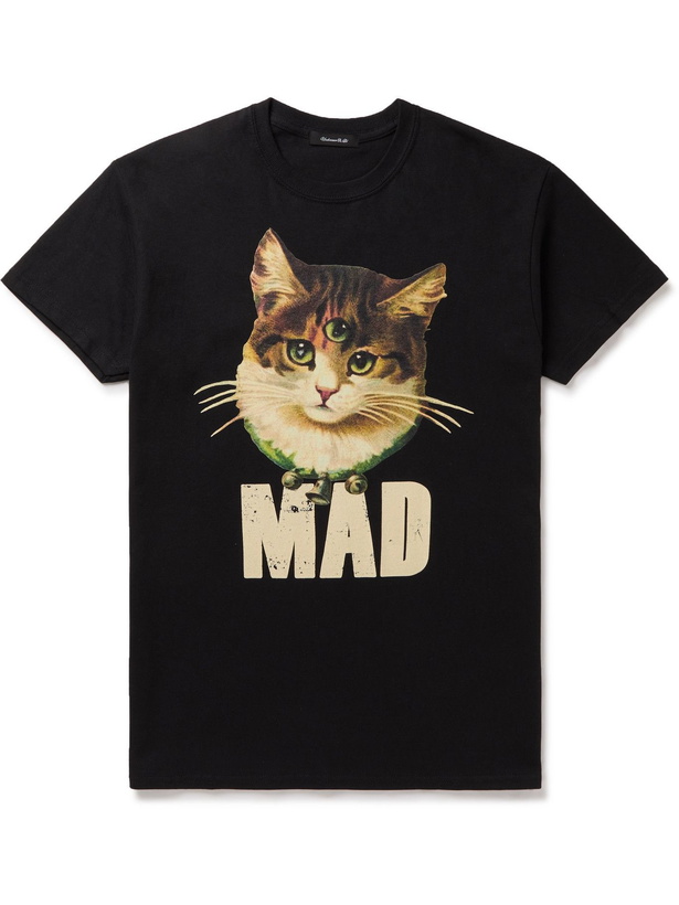 Photo: UNDERCOVER MADSTORE - MADSTORE Slim-Fit Printed Cotton-Jersey T-Shirt - Black