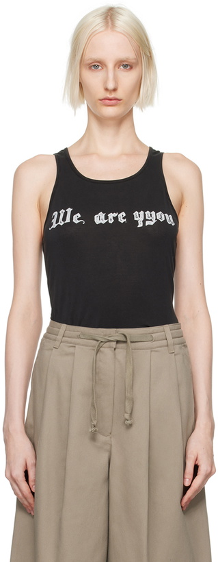 Photo: OPEN YY Black 'We Are YYou' Tank Top