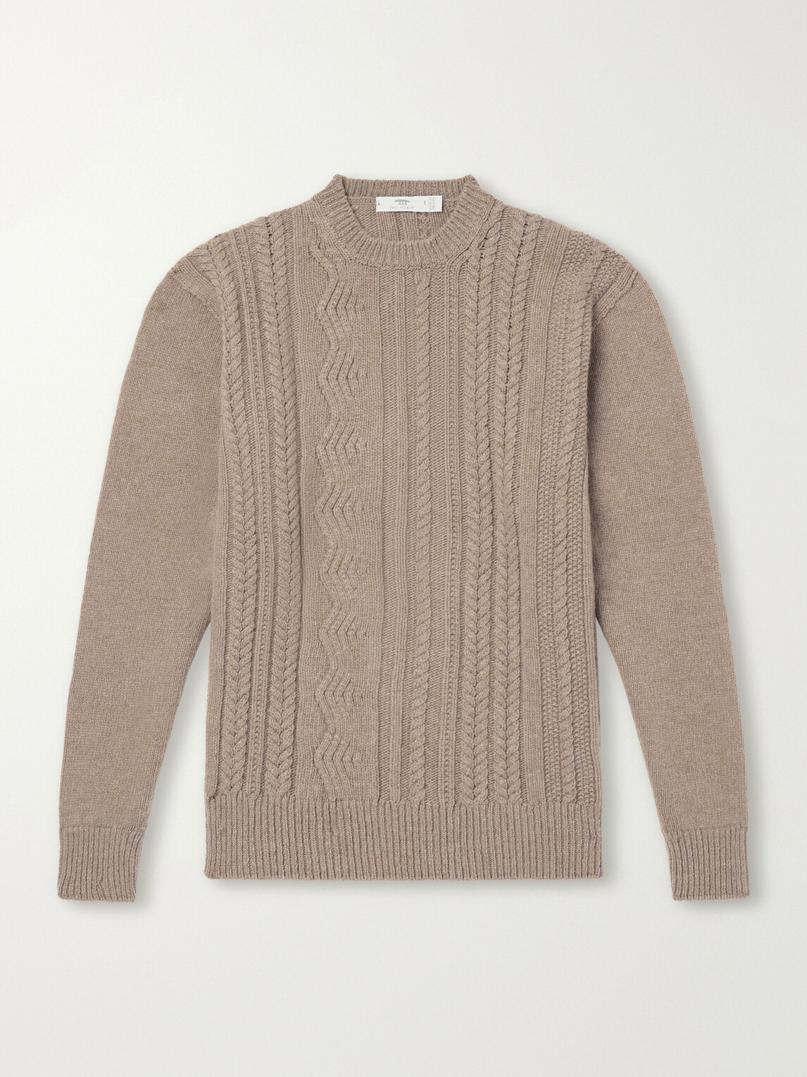 Inis Meáin - Ridges Aran Textured-Wool Sweater - Neutrals