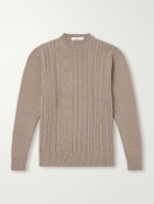 Inis Meáin - Ridges Aran Textured-Wool Sweater - Neutrals