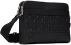 Ferragamo Black Embossed Crossbody Bag